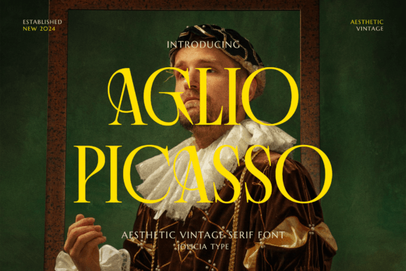 Aglio Picasso: A Vintage Serif Font That Elevates Web Design