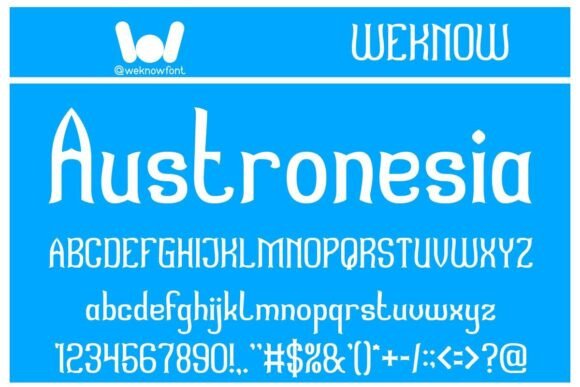 Austronesia: A Display Font for Editorial Charm