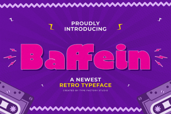 Baffein: A Bold Retro Display Typeface for Editorial Impact