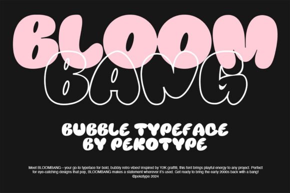 Bloombang: A Y2K-Inspired Display Typeface for Bold Digital Branding