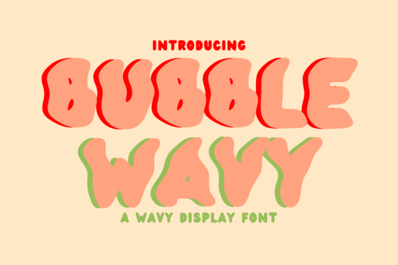Bubble Wavy Font: A Playful Display Typeface for Digital Brand Moments