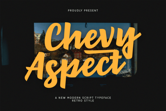 Chevy Aspect: A Retro Script Font for Editorial Warmth