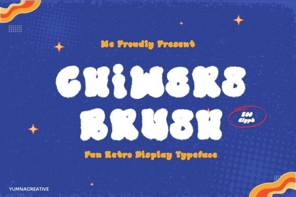 Chiwers Font: Retro Charm for Handmade Labels & Printables