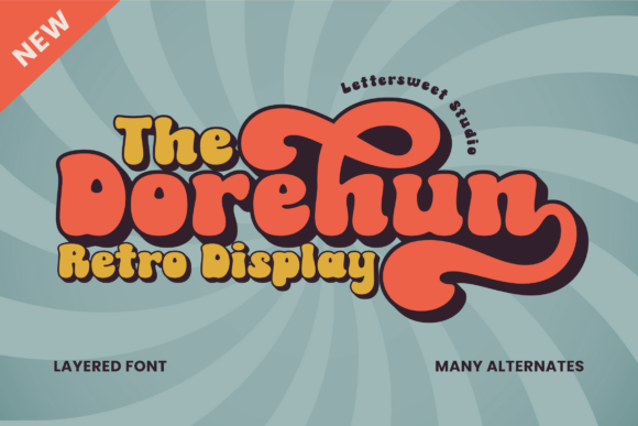 Dorehun: A Groovy Retro Display Font That Actually Works