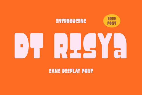 Dt Risya: A Playful Retro Typeface for Handmade Creators
