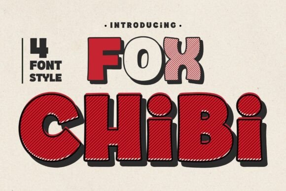Fox Chibi Display Font for Handmade Creators