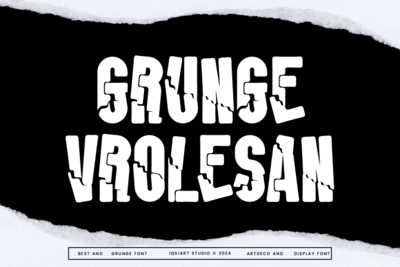 Grunge Vrolesan: A Decorative Font That Adds Character Without Chaos