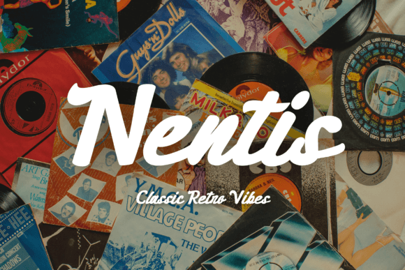 Nentis: A Playful Serif Font That Pops in Campaign Visuals
