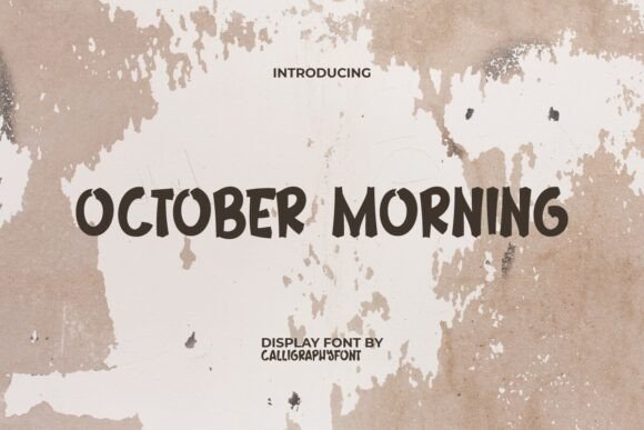 October Morning Font: A Friendly Vintage Display Typeface for Real Branding