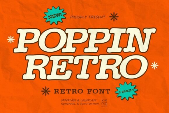 Poppin Retro: A Vintage Display Font That Elevates Digital Branding