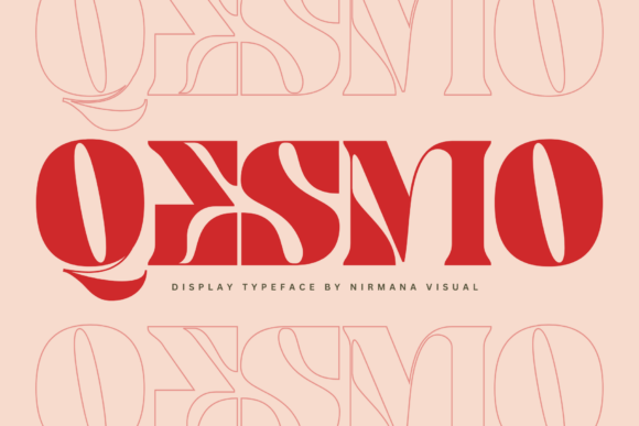 Qesmo: A Bold Retro Display Font for Handmade Brands