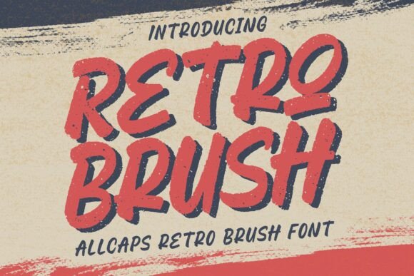 Retro Brush Font: A Playful, Hand-Drawn Display Typeface for Branding