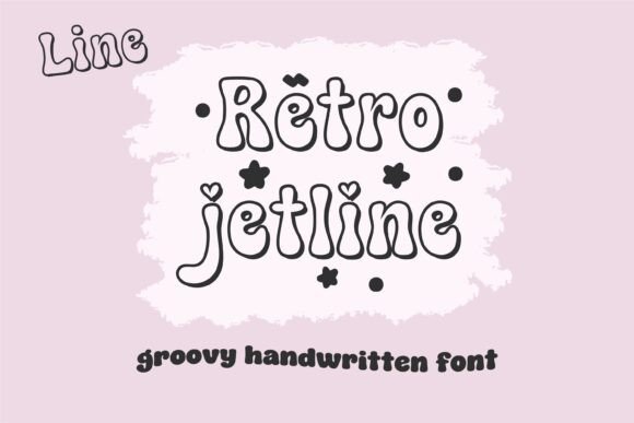 Retro Jetline Line: A Playful Display Font for Editorial Charm