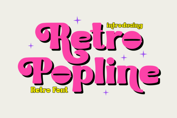 Retro Popline: A Display Font That Delivers Vintage Energy