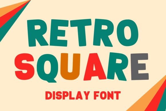 Retro Square: A Friendly, Bold Display Font for Small Business Branding