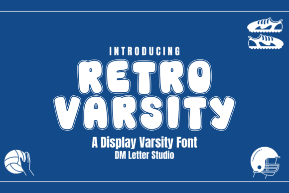 Retro Varsity Font: Bold, Nostalgic & Craft-Ready