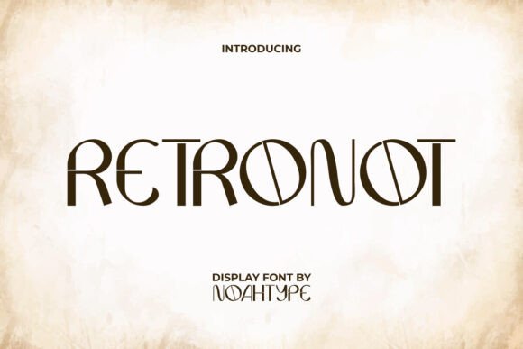 Retronot: A Retro Galaxy Display Font for Editorial Charm