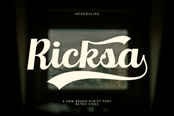 Ricksa: A Bold Script Font for Editorial Impact