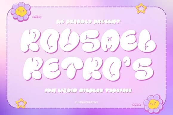 Rousael: A Playful Retro Display Font for Branding That Feels Alive