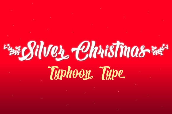 Silver Christmas: A Festive Script Font for Editorial Warmth