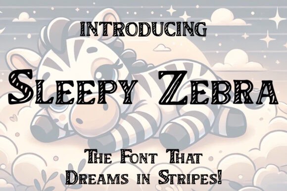 Sleepy Zebra: A Display Font with Quiet Confidence