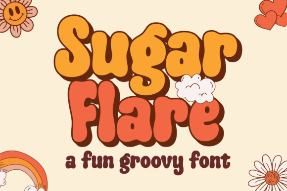 Sugar Flare: A Playful Display Font for Digital Branding